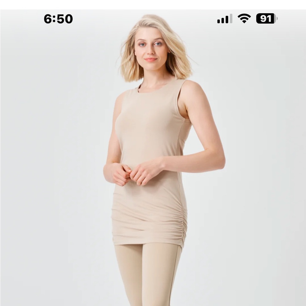 Women's Beige Tank Top
